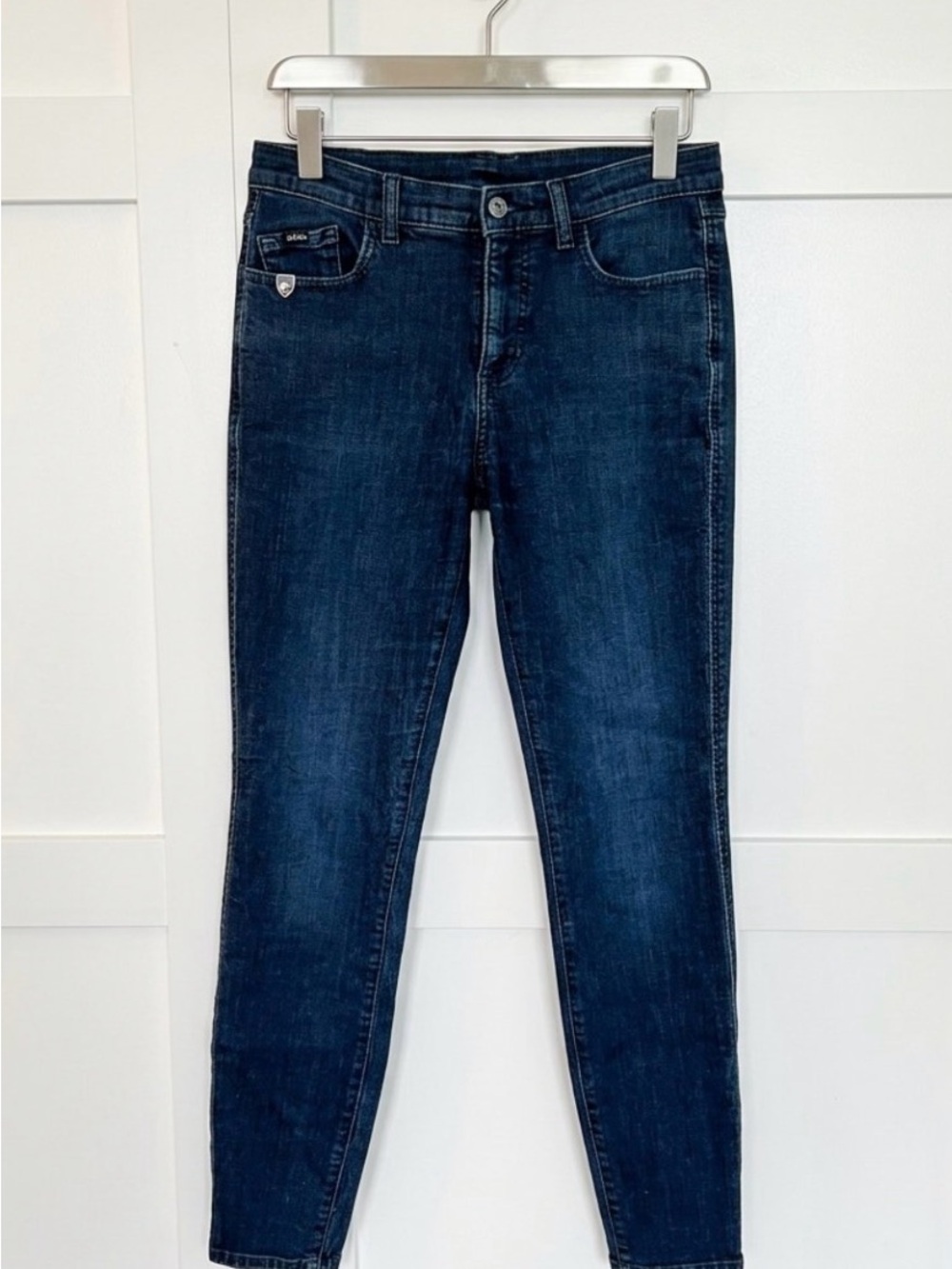 Kuhl Dark Blue Women’s 8R Stretch Skinny adjustable waist Jeans 29” inseam